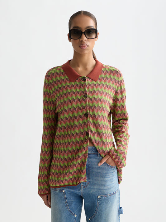 Lavender ג׳קט סריג ג׳קארד לנשים Jacquard SCOTCH & SODA
