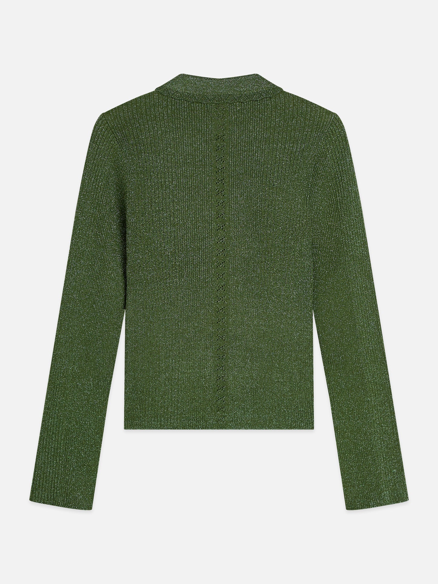 Dark Olive Green קרדיגן לנשים Metallic skinny SCOTCH & SODA