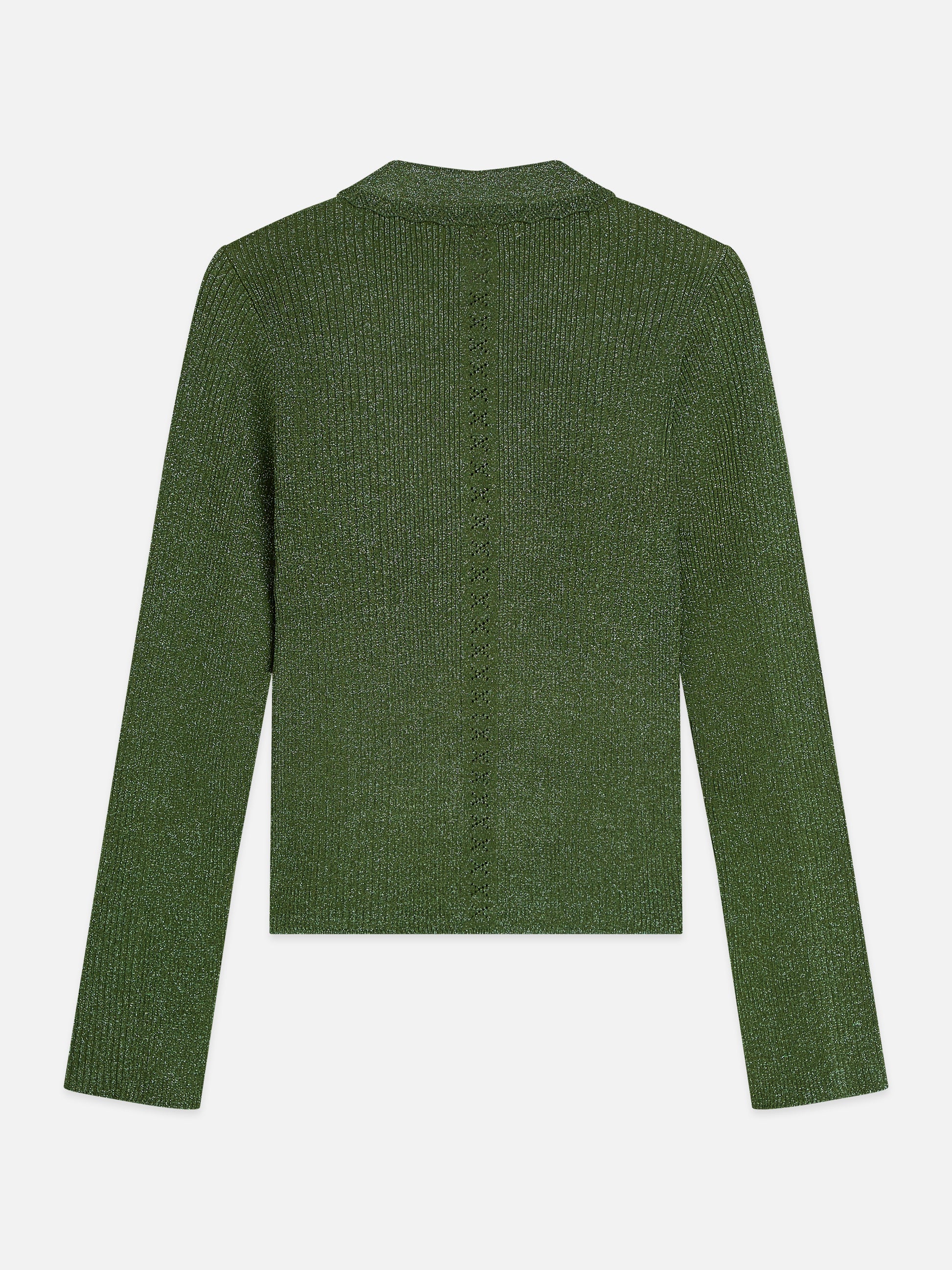 Dark Olive Green קרדיגן לנשים Metallic skinny SCOTCH & SODA