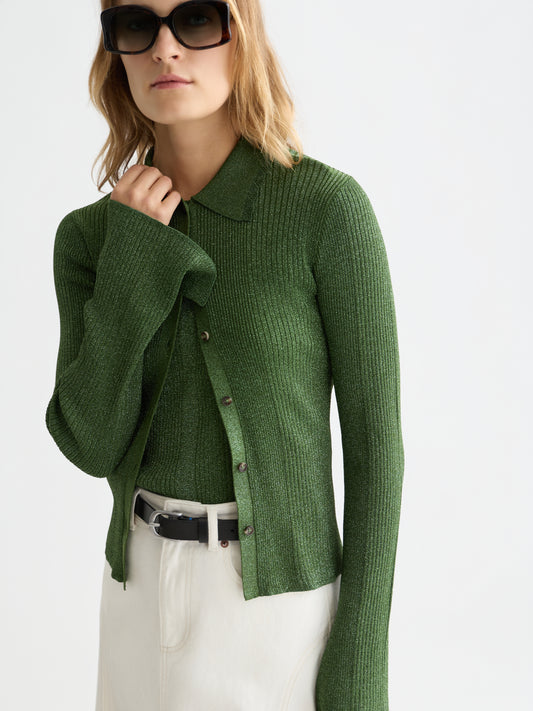 Lavender קרדיגן לנשים Metallic skinny SCOTCH & SODA