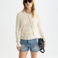 Seashell קרדיגן סריג לנשים Smock Stitch SCOTCH & SODA