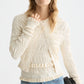 Lavender קרדיגן סריג לנשים Smock Stitch SCOTCH & SODA