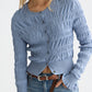 Slate Gray קרדיגן סריג לנשים Smock Stitch SCOTCH & SODA