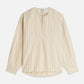 Light Gray חולצה ארוכה לנשים Linen Bib SCOTCH & SODA
