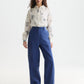 White Smoke חולצה מכופתרת ארוכה לנשים Embroidered Relaxed SCOTCH & SODA