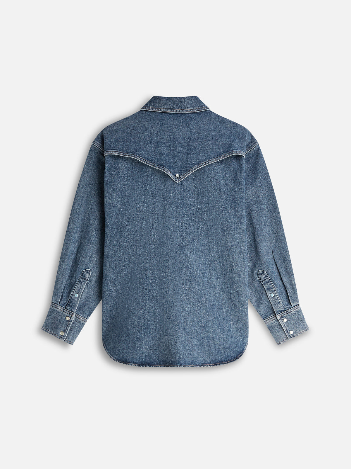 Dim Gray חולצה מכופתרת ארוכה לנשים Western Denim SCOTCH & SODA