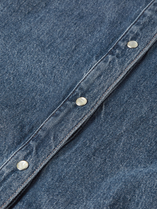 Dark Slate Gray חולצה מכופתרת ארוכה לנשים Western Denim SCOTCH & SODA