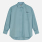 Dark Gray חולצה מכופתרת ארוכה לנשים Garment Dyed Oxford SCOTCH & SODA