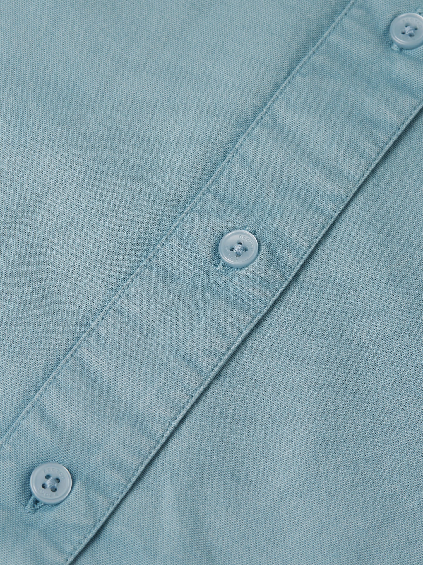 Dark Sea Green חולצה מכופתרת ארוכה לנשים Garment Dyed Oxford SCOTCH & SODA