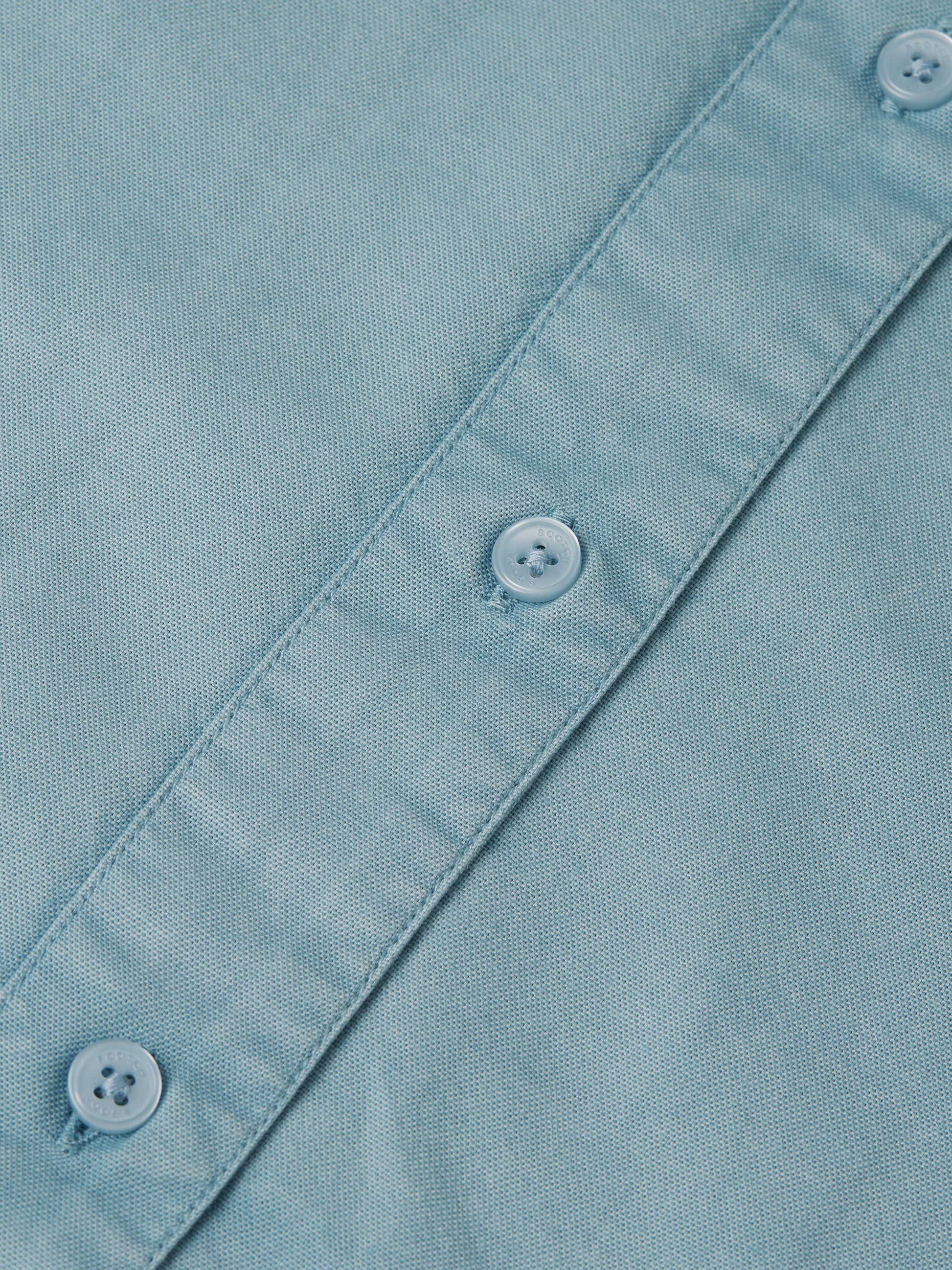 Dark Sea Green חולצה מכופתרת ארוכה לנשים Garment Dyed Oxford SCOTCH & SODA