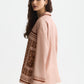 White Smoke חולצה מכופתרת ארוכה לנשים Placed Print SCOTCH & SODA