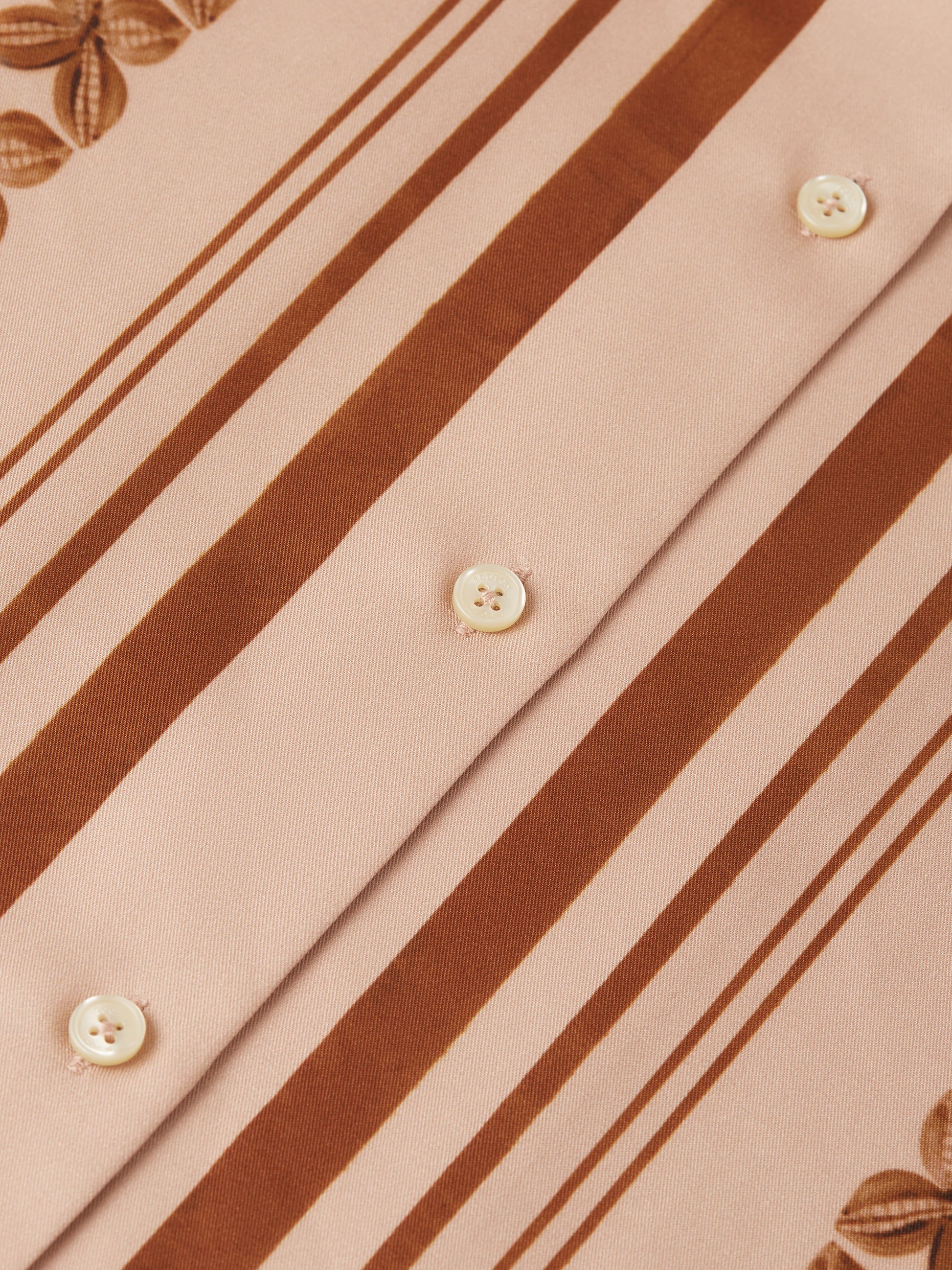 Tan חולצה מכופתרת ארוכה לנשים Placed Print SCOTCH & SODA