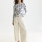 Lavender טי שירט ארוכה לנשים Printed SCOTCH & SODA