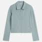 Dark Gray חולצה מכופתרת ארוכה לנשים Open Structure Zipped SCOTCH & SODA