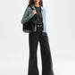 White Smoke חולצה מכופתרת ארוכה לנשים Open Structure Zipped SCOTCH & SODA