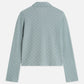 Dark Gray חולצה מכופתרת ארוכה לנשים Open Structure Zipped SCOTCH & SODA