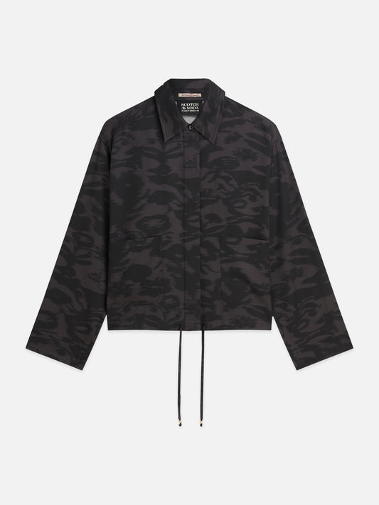 White Smoke חולצה מכופתרת ארוכה לנשים Printed Utility SCOTCH & SODA