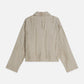 White Smoke חולצה מכופתרת ארוכה לנשים Fil Coupé Utility SCOTCH & SODA