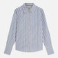 Gray חולצה מכופתרת ארוכה לנשים Striped Tailored SCOTCH & SODA