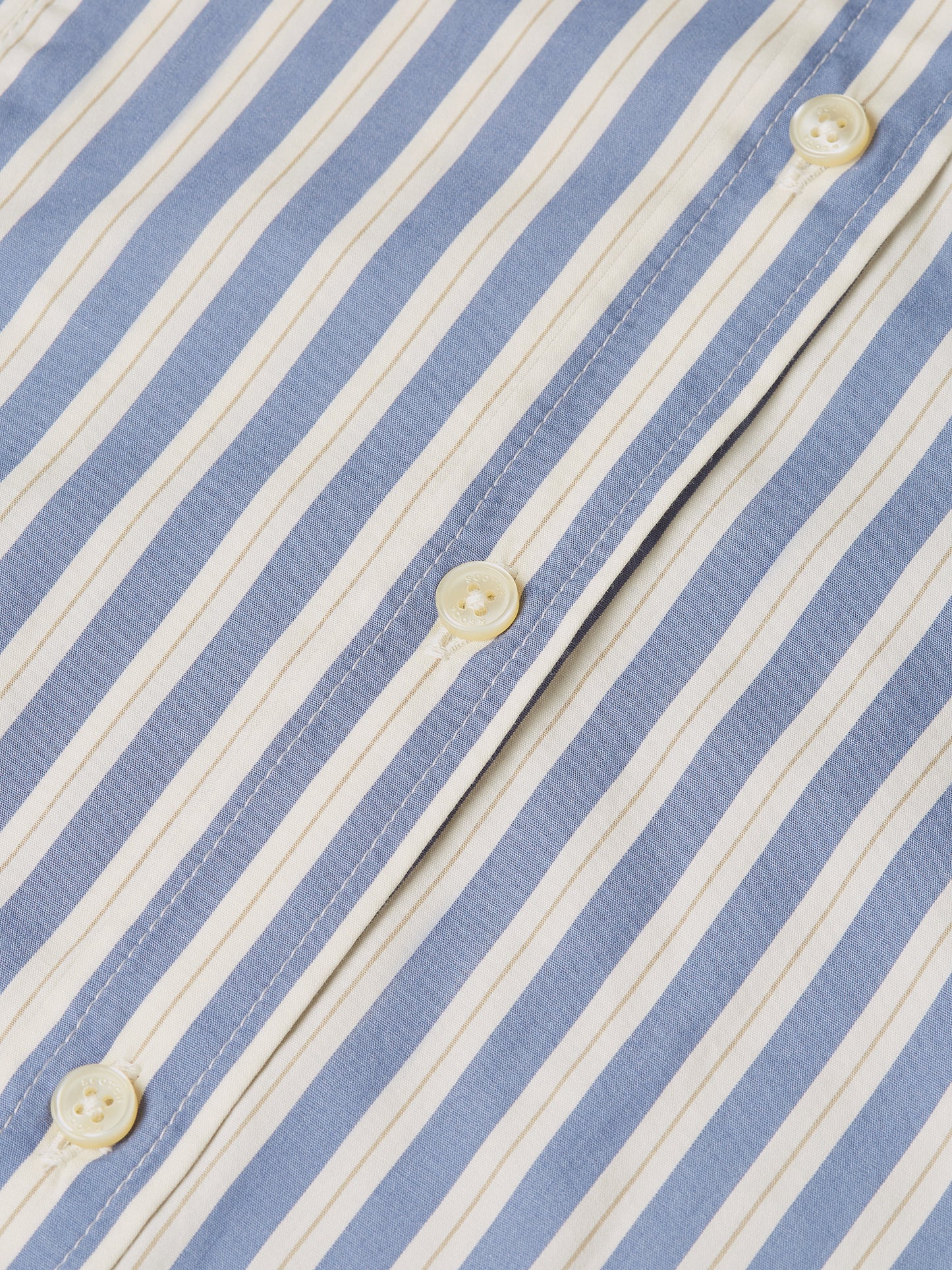 Light Gray חולצה מכופתרת ארוכה לנשים Striped Tailored SCOTCH & SODA