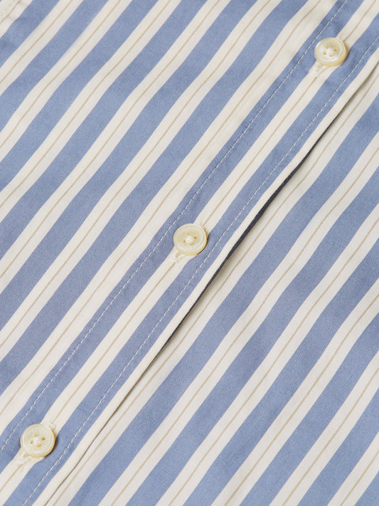 Light Gray חולצה מכופתרת ארוכה לנשים Striped Tailored SCOTCH & SODA