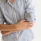 Dark Gray חולצה מכופתרת ארוכה לנשים Striped Tailored SCOTCH & SODA