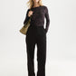 Black טי שירט ארוכה לנשים All Over Printed SCOTCH & SODA