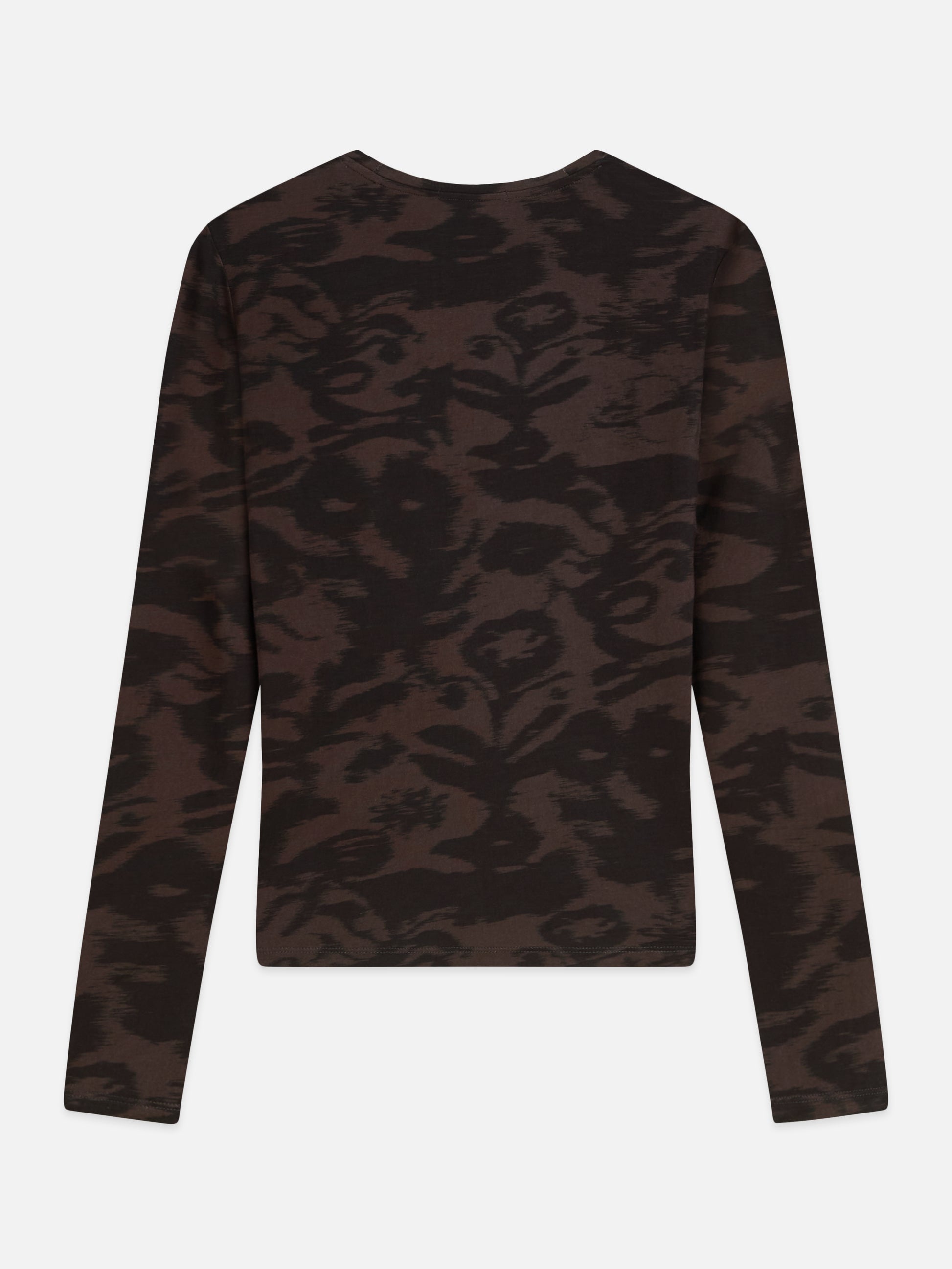 Black טי שירט ארוכה לנשים All Over Printed SCOTCH & SODA