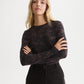 Black טי שירט ארוכה לנשים All Over Printed SCOTCH & SODA