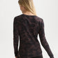 Lavender טי שירט ארוכה לנשים All Over Printed SCOTCH & SODA