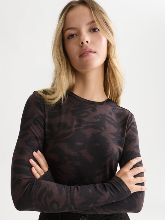 Lavender טי שירט ארוכה לנשים All Over Printed SCOTCH & SODA