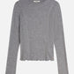 Light Slate Gray חולצה ארוכה לנשים Wool-Blend SCOTCH & SODA