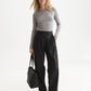 White Smoke חולצה ארוכה לנשים Wool-Blend SCOTCH & SODA