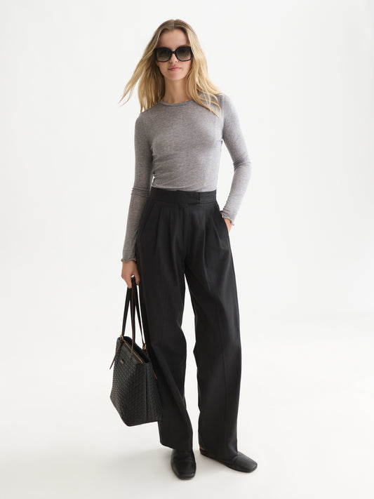 White Smoke חולצה ארוכה לנשים Wool-Blend SCOTCH & SODA