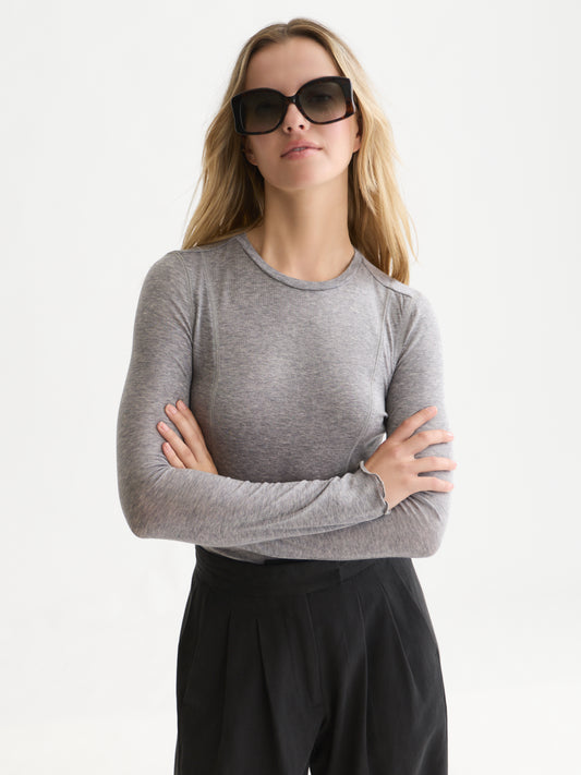 Black חולצה ארוכה לנשים Wool-Blend SCOTCH & SODA