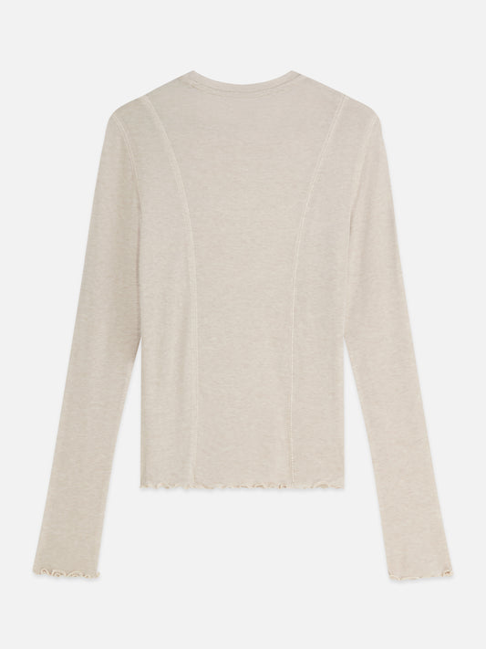Light Gray חולצה ארוכה לנשים Wool-Blend SCOTCH & SODA
