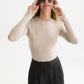 White Smoke חולצה ארוכה לנשים Wool-Blend SCOTCH & SODA