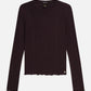 Black חולצה ארוכה לנשים Wool-Blend SCOTCH & SODA