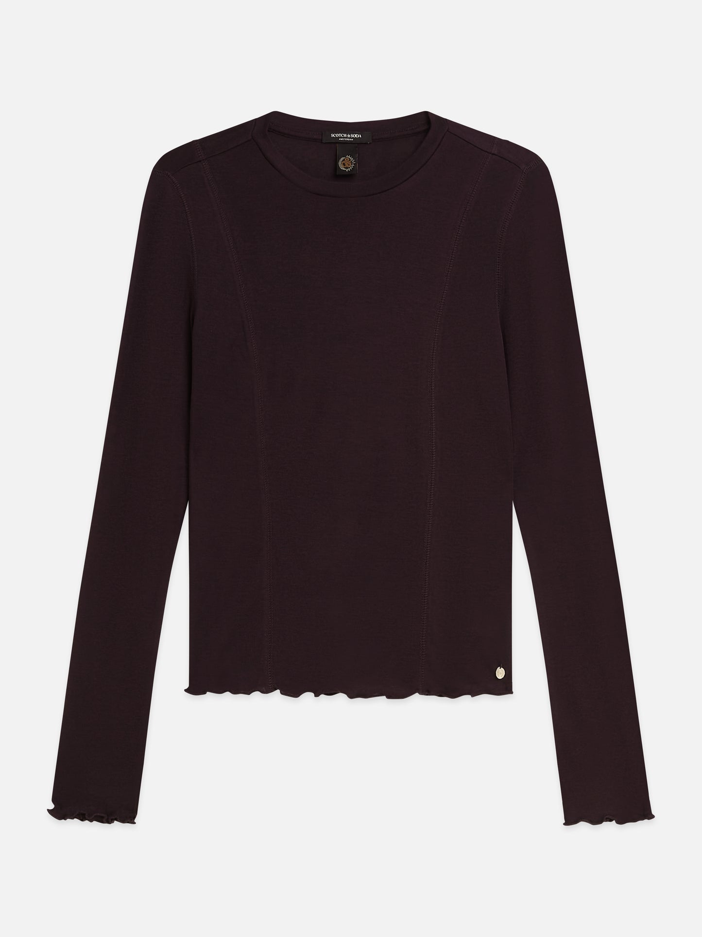 Black חולצה ארוכה לנשים Wool-Blend SCOTCH & SODA