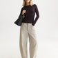 Lavender חולצה ארוכה לנשים Wool-Blend SCOTCH & SODA