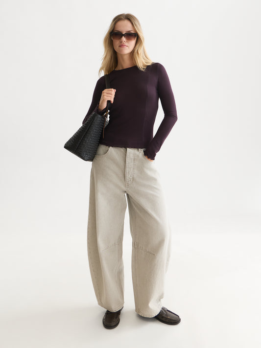 Lavender חולצה ארוכה לנשים Wool-Blend SCOTCH & SODA