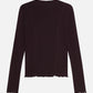 Black חולצה ארוכה לנשים Wool-Blend SCOTCH & SODA