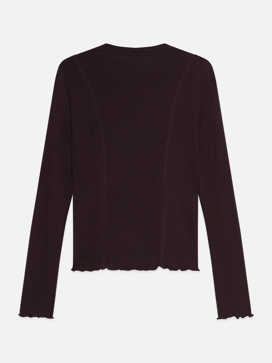 Black חולצה ארוכה לנשים Wool-Blend SCOTCH & SODA