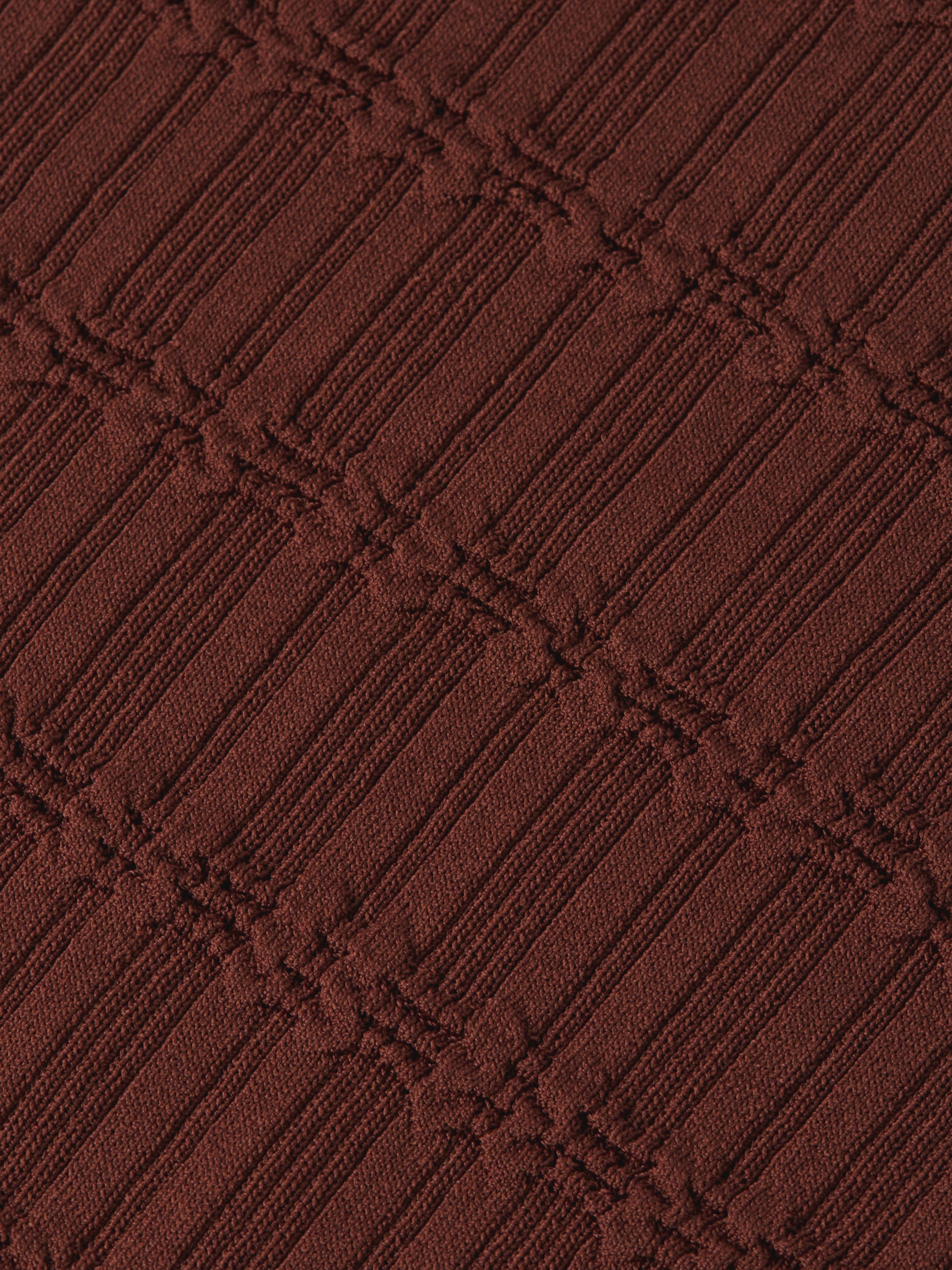 Dark Slate Gray חולצה ארוכה לנשים Ripple Stitch SCOTCH & SODA