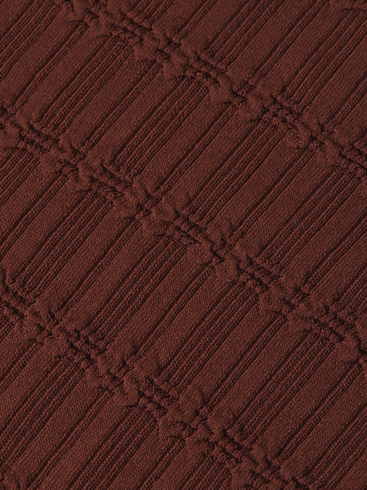 Dark Slate Gray חולצה ארוכה לנשים Ripple Stitch SCOTCH & SODA