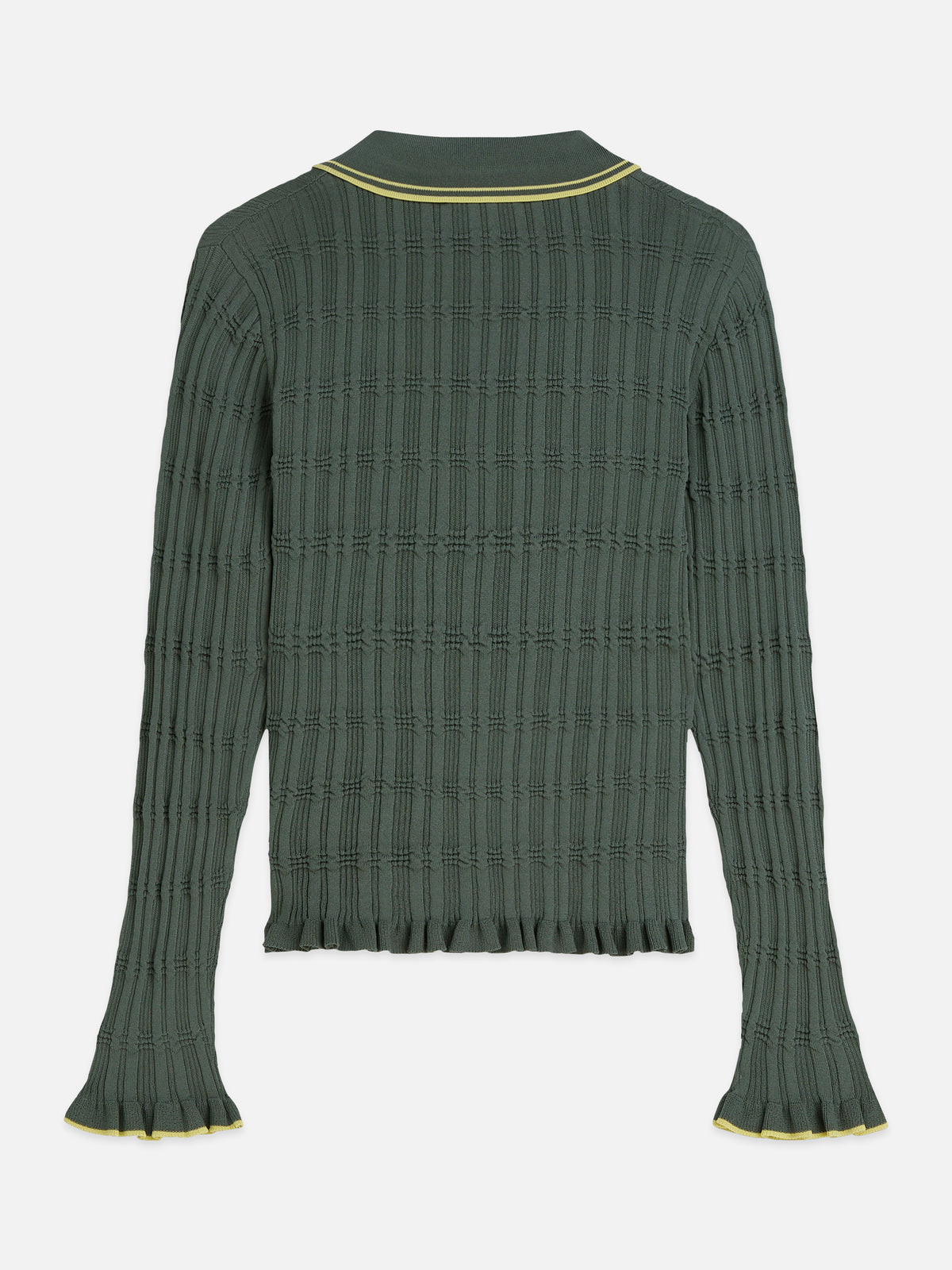 Dark Slate Gray חולצה ארוכה לנשים Ripple Stitch SCOTCH & SODA