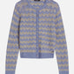 Light Slate Gray קרדיגן לנשים Pointelle Stitch SCOTCH & SODA