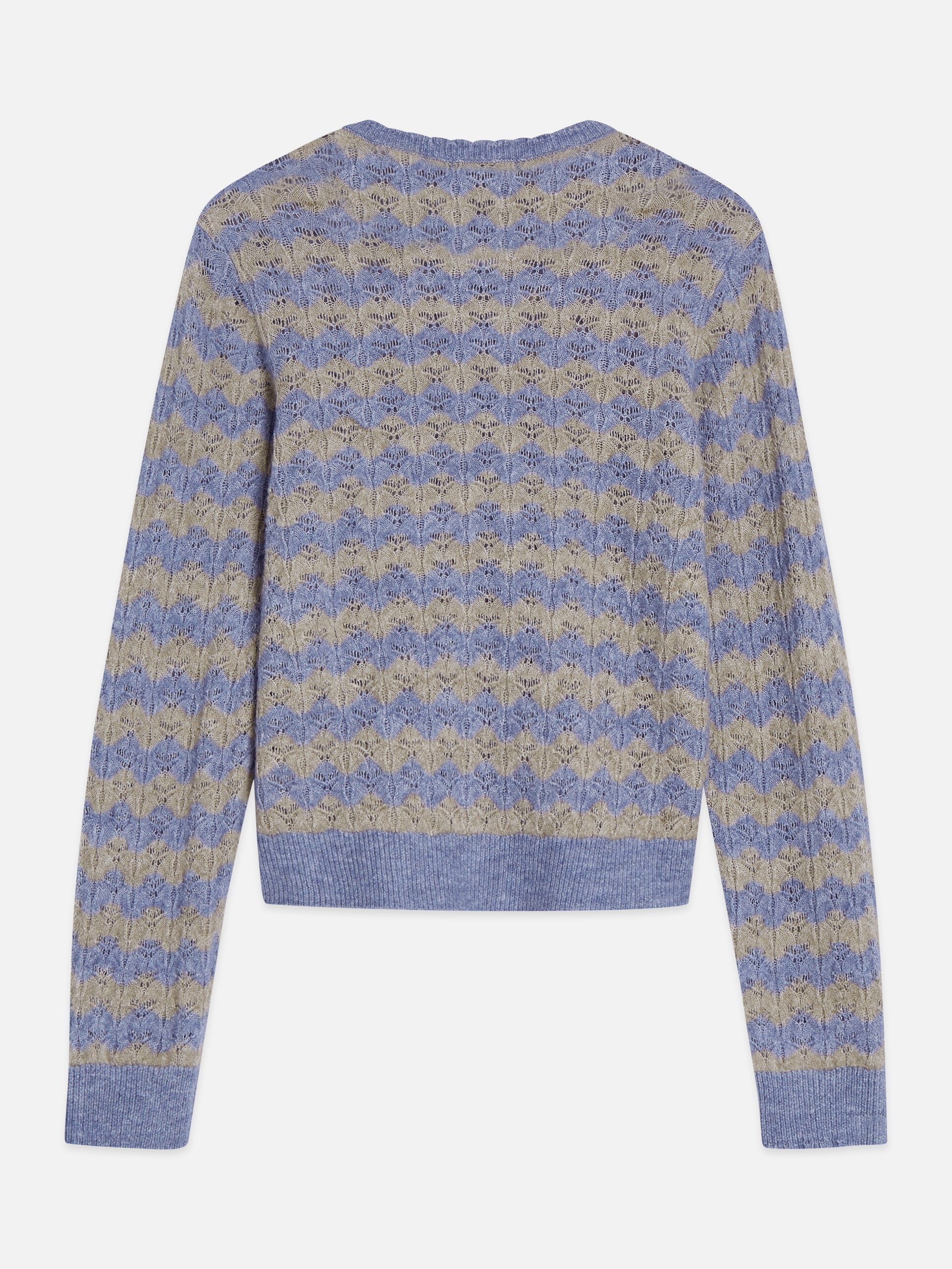 Light Slate Gray קרדיגן לנשים Pointelle Stitch SCOTCH & SODA