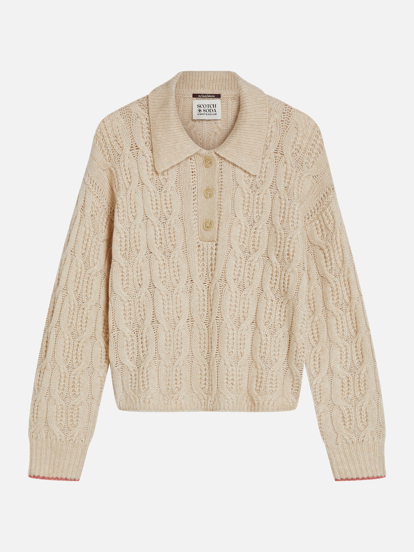 Gray סוודר לנשים Cable Stitch SCOTCH & SODA