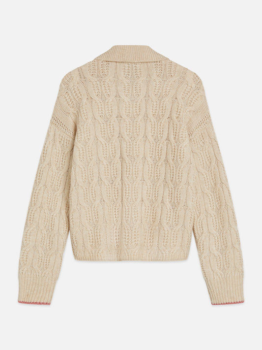 Gray סוודר לנשים Cable Stitch SCOTCH & SODA